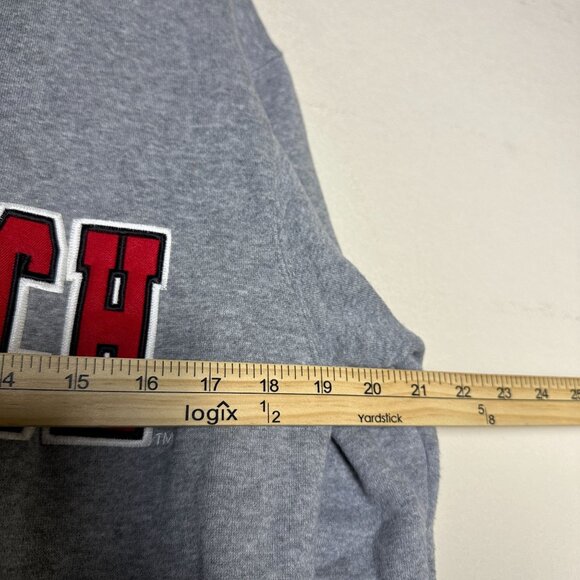 Colosseum Texas Tech Red Raiders University Hoodie Men S Embroidered Red College - Picture 6 of 12